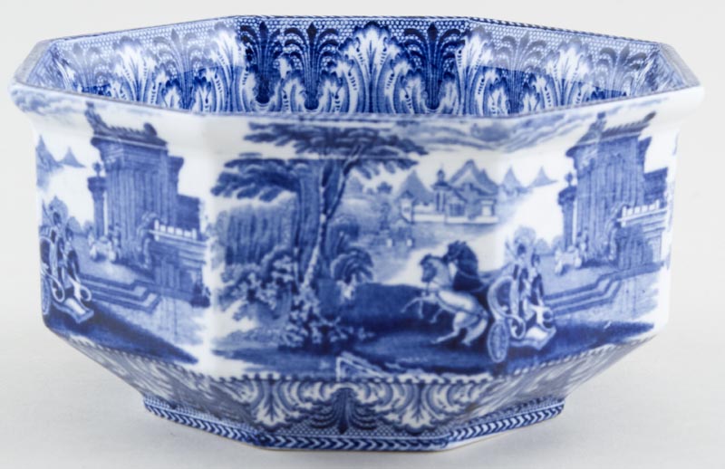 Bowl octagonal c1920s